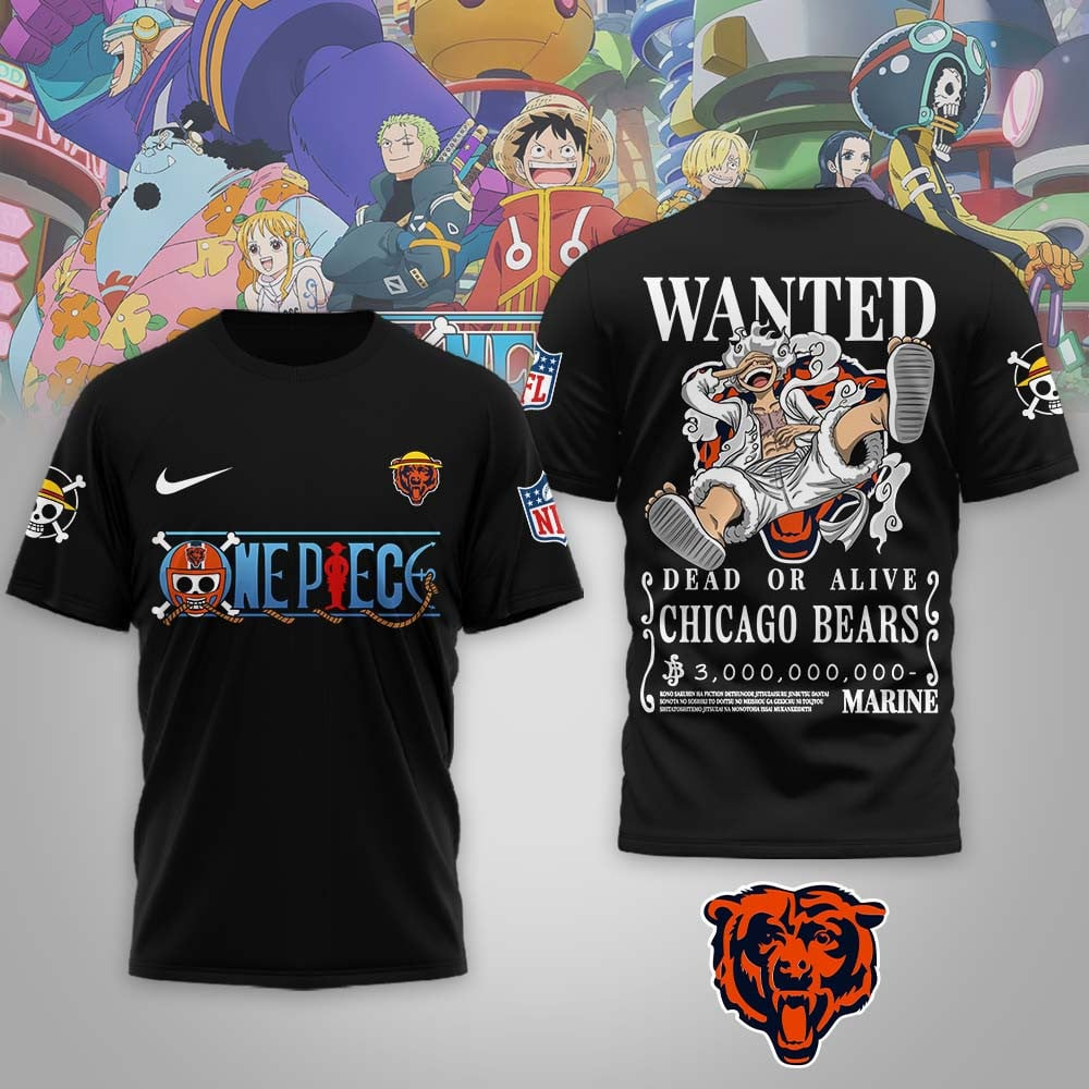CHI Premium NFL Wanted Monkey D Luffy 3D Shirt DDT NTL