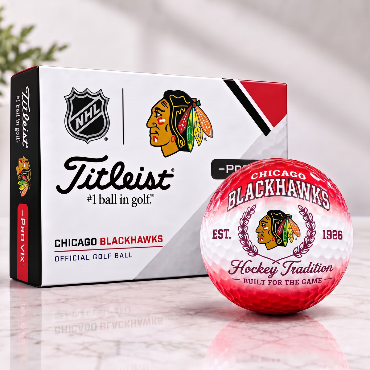 CHI X Custom NHL Football Tradition Golf Ball Set