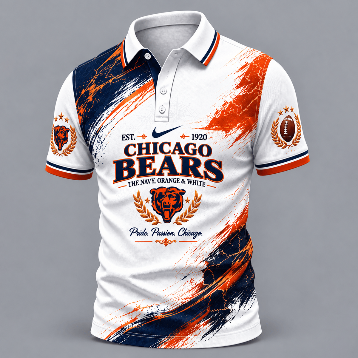 CHI X Premium NFL Classic Fan polo