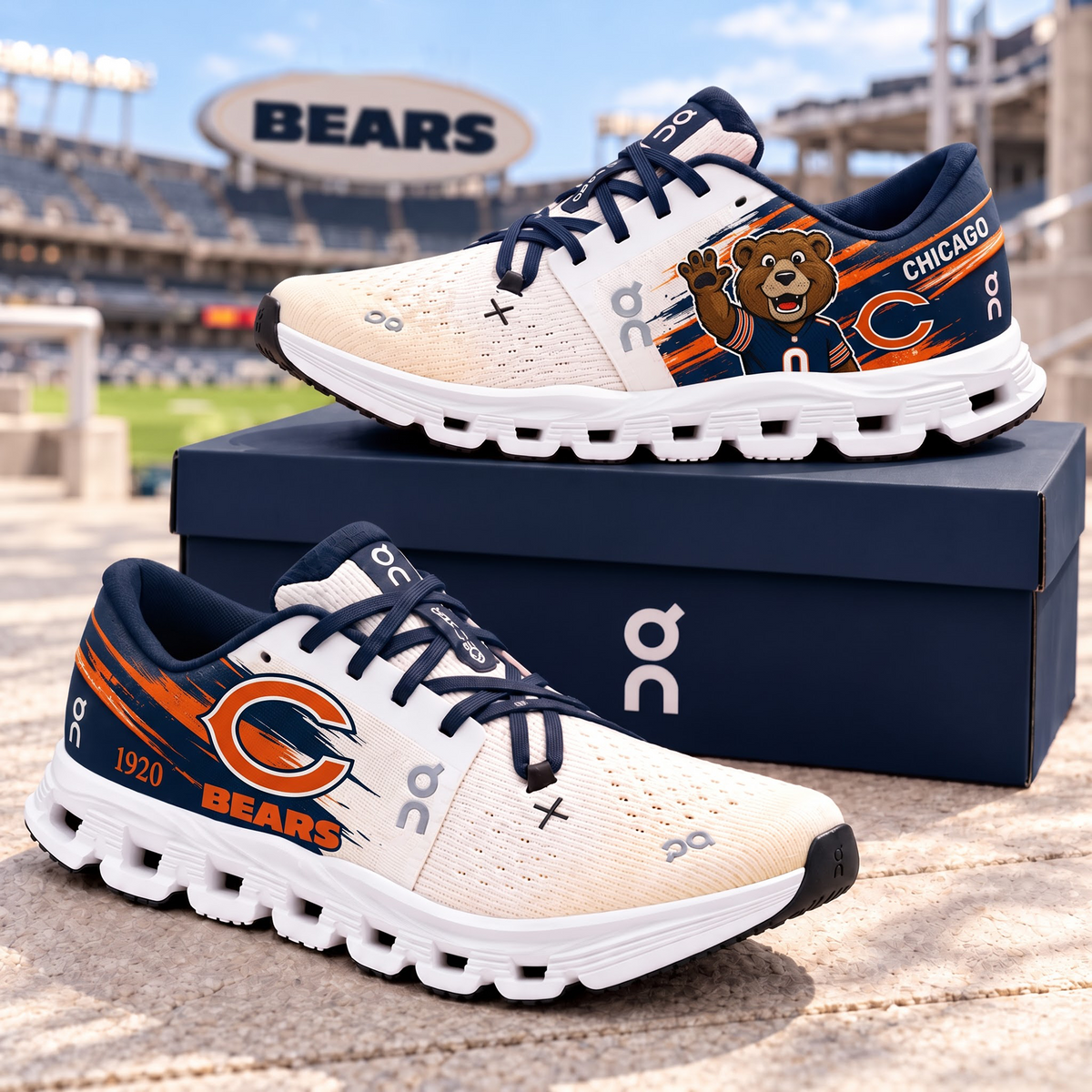 CHI X Premium NFL Monochrome Sneakers