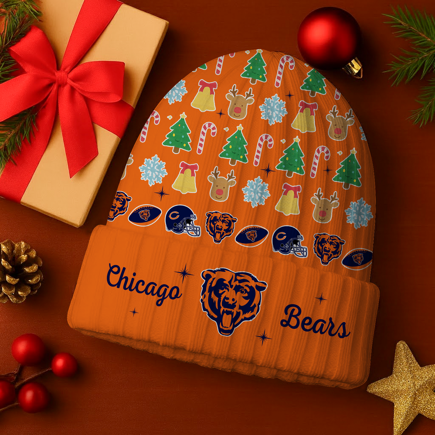 CHI x NFL Christmas Beanie DatND DVT