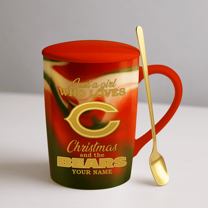 CHI x NFL Christmas Ceramic Cup DATND TANTD