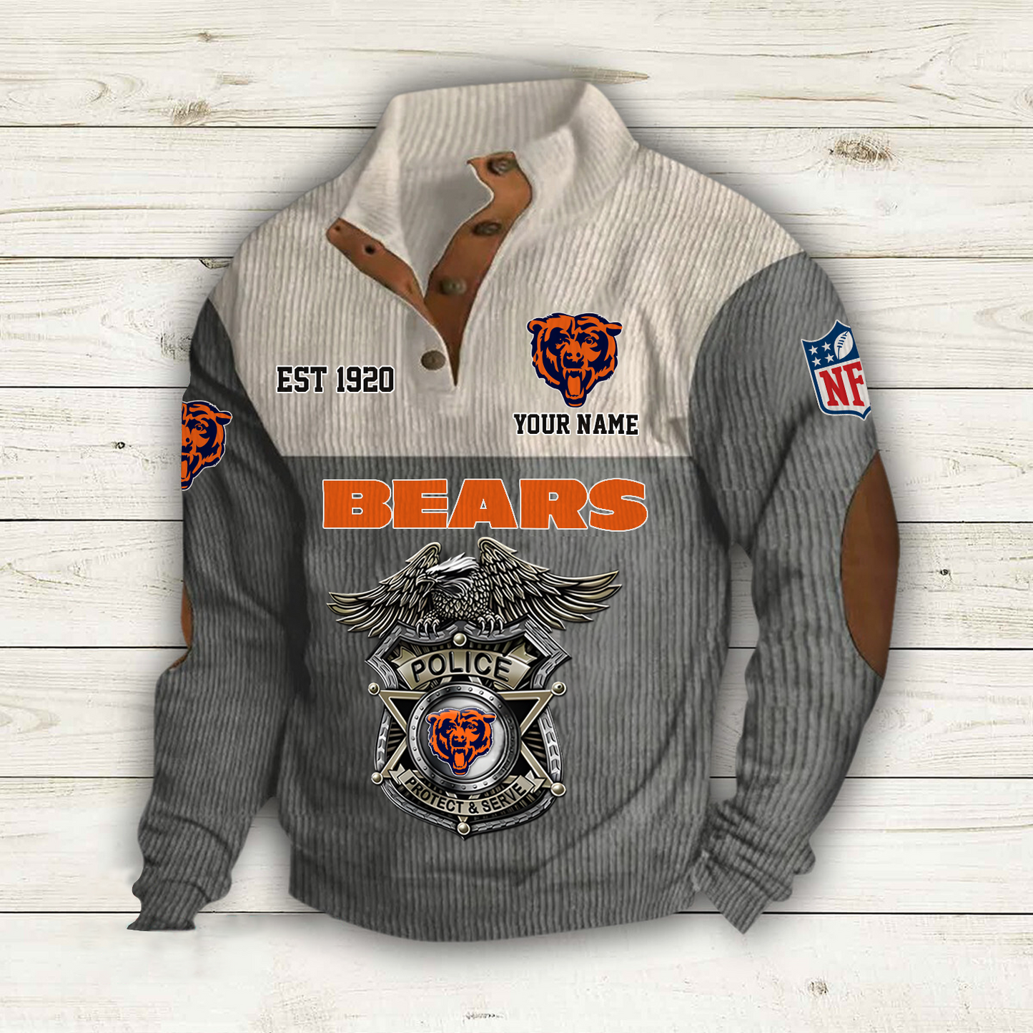 CHI x NFL Custom Name Sport Sweatshirt DatND DVT