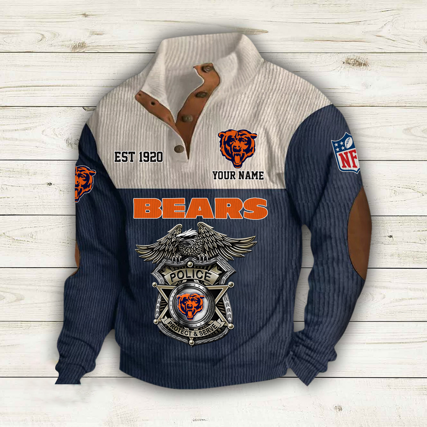 CHI x NFL Custom Name Sport Sweatshirt DatND DVT