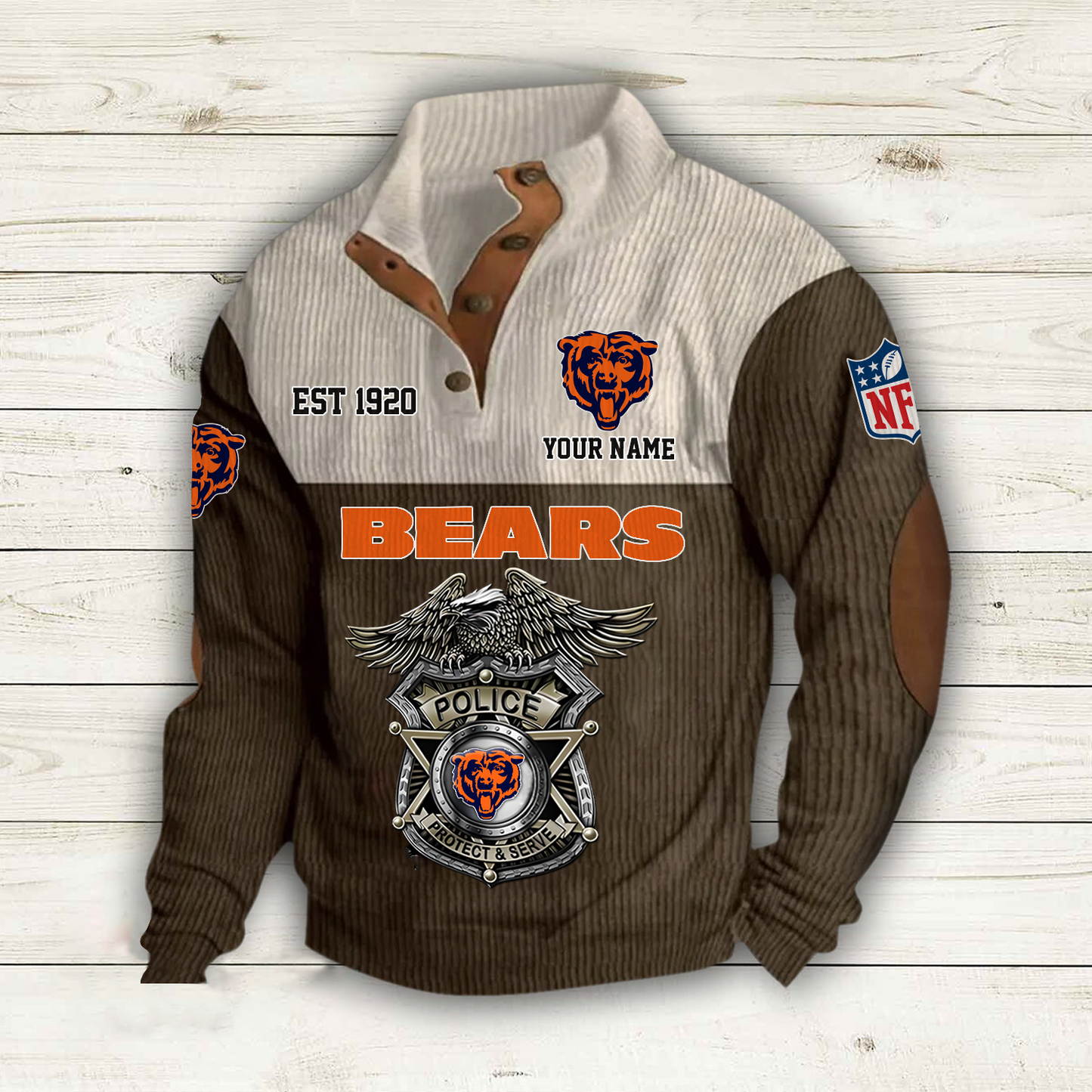 CHI x NFL Custom Name Sport Sweatshirt DatND DVT