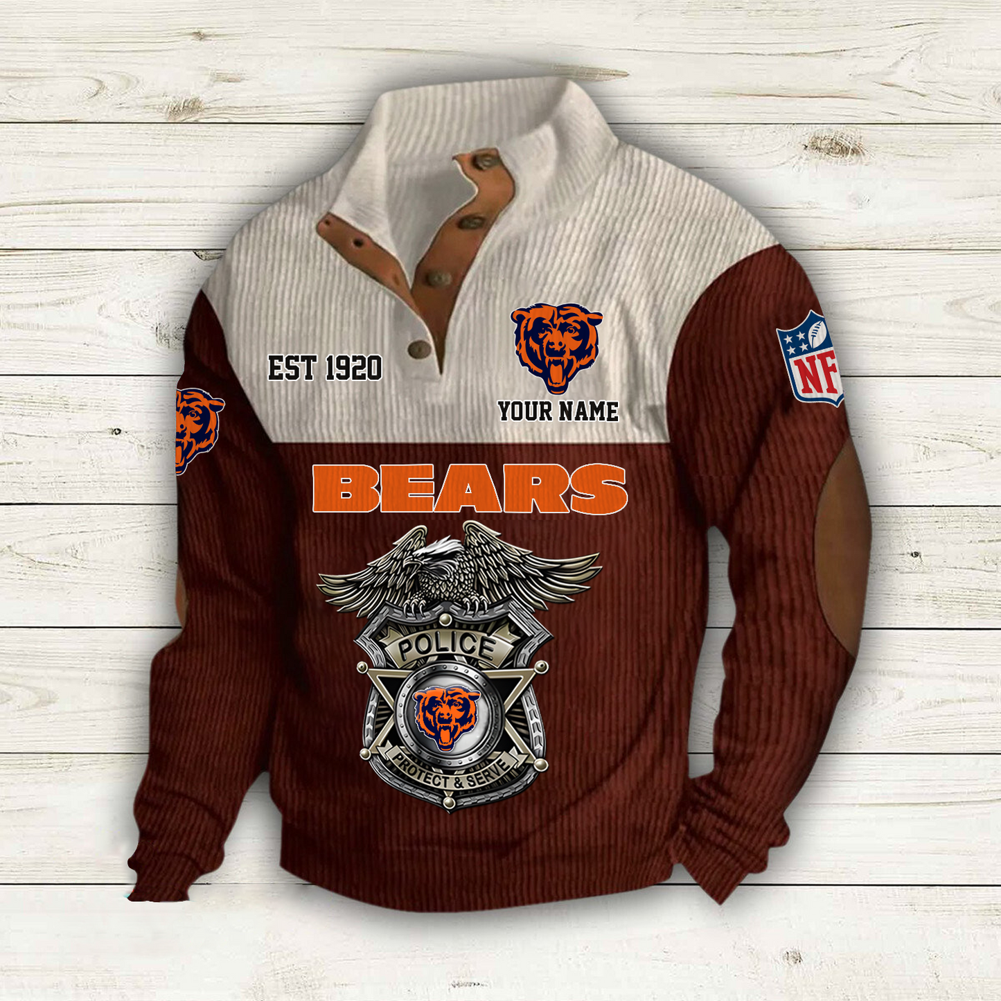 CHI x NFL Custom Name Sport Sweatshirt DatND DVT
