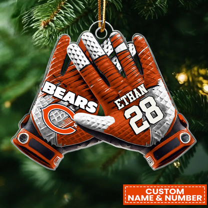CHI x NFL Customized Christmas Acrylic Ornament DATND TANTD