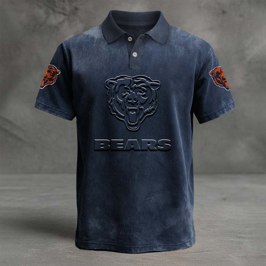 CHI x NFL Embossed Polo Shirt DATND TANTD