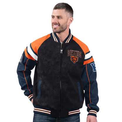 CHI x NFL Officially Licensed Faux Suede Jacket DATND TANTD