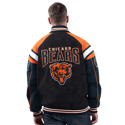 CHI x NFL Officially Licensed Faux Suede Jacket DATND TANTD