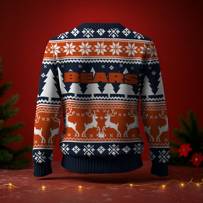 CHI x NFL Premium Ugly Christmas Sweater DatND DVT
