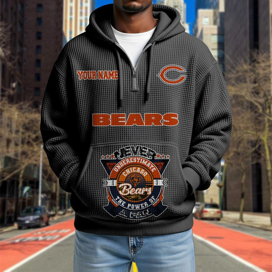 CHI x NFL Waffle Hoodie DATND TANTD