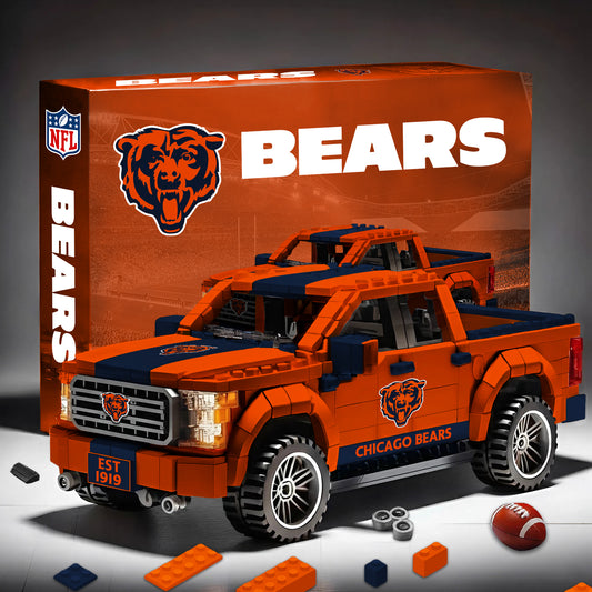 CHI NFL 3D Racing Truck Model Building Block Set 2411 V1 NAK NHM