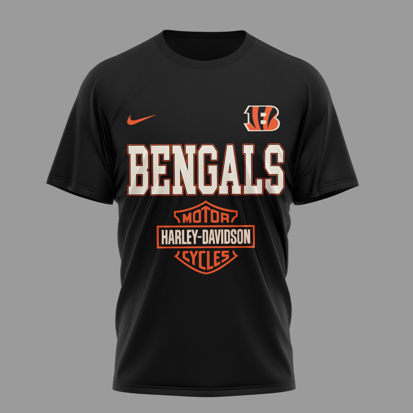 CIN Premium NFL 122 Year Motorcycle 3D Shirt DDT NTL