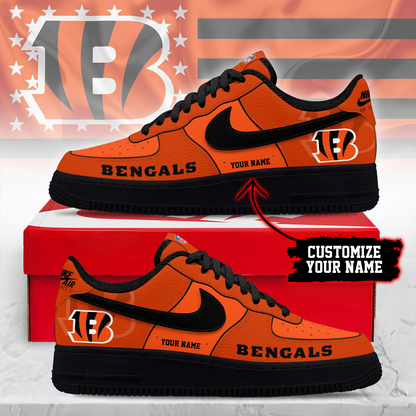 CIN Premium NFL Custom AF1 Shoes DDT CTND