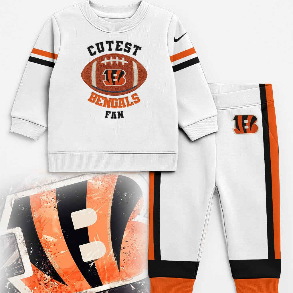 CIN Premium NFL Unisex-Baby Shirt and Sweatpants Set DDT NTL