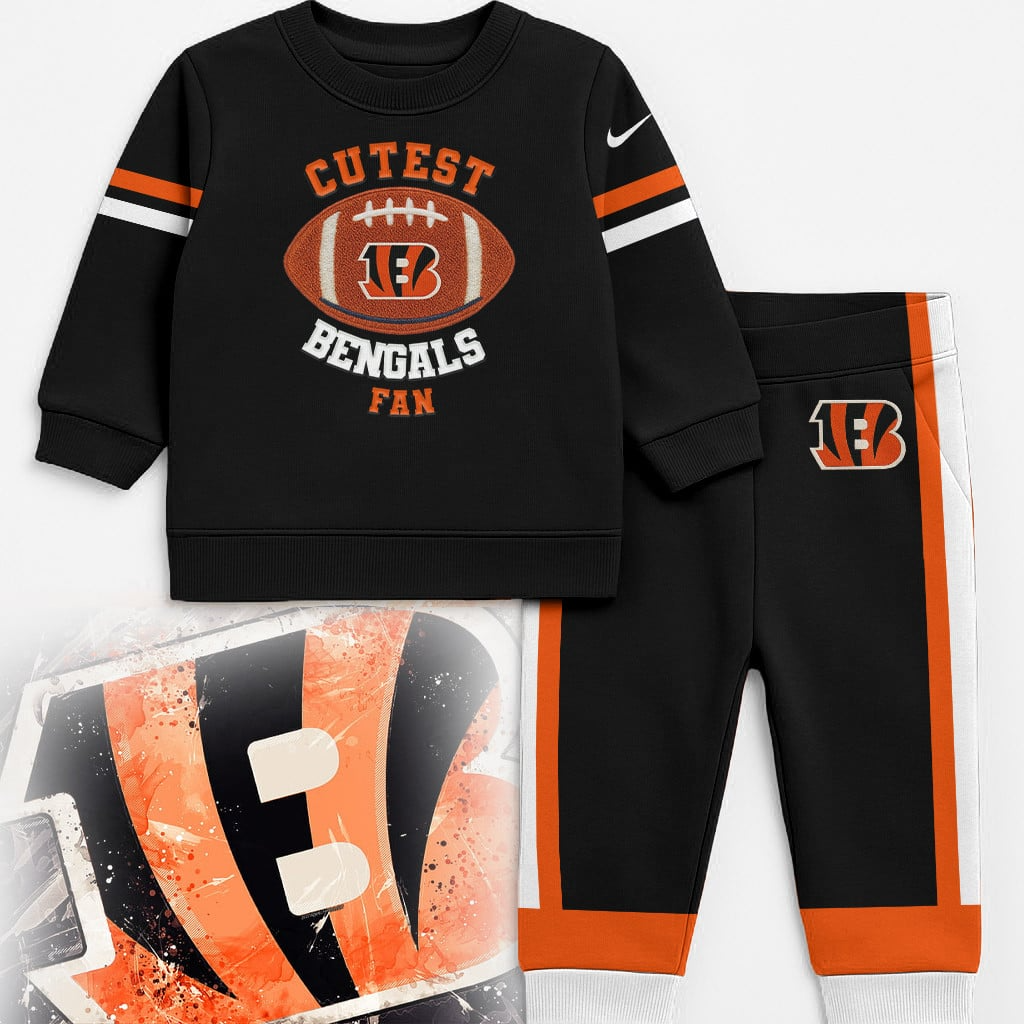 CIN Premium NFL Unisex-Baby Shirt and Sweatpants Set DDT NTL