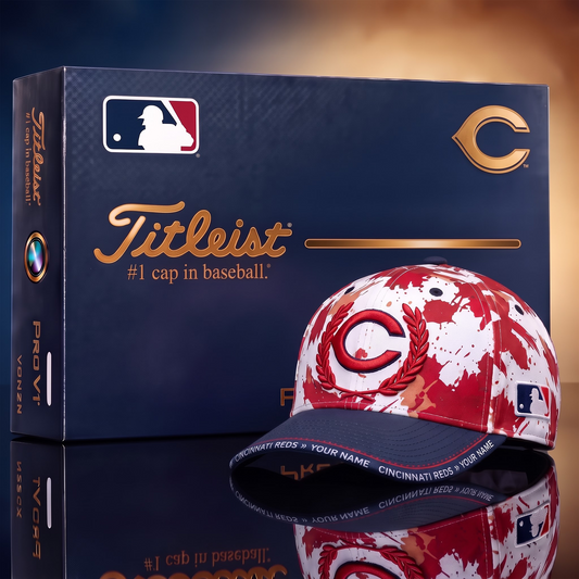 CIN  X Premium MLB Titleist Baseball Cap with Gift Box