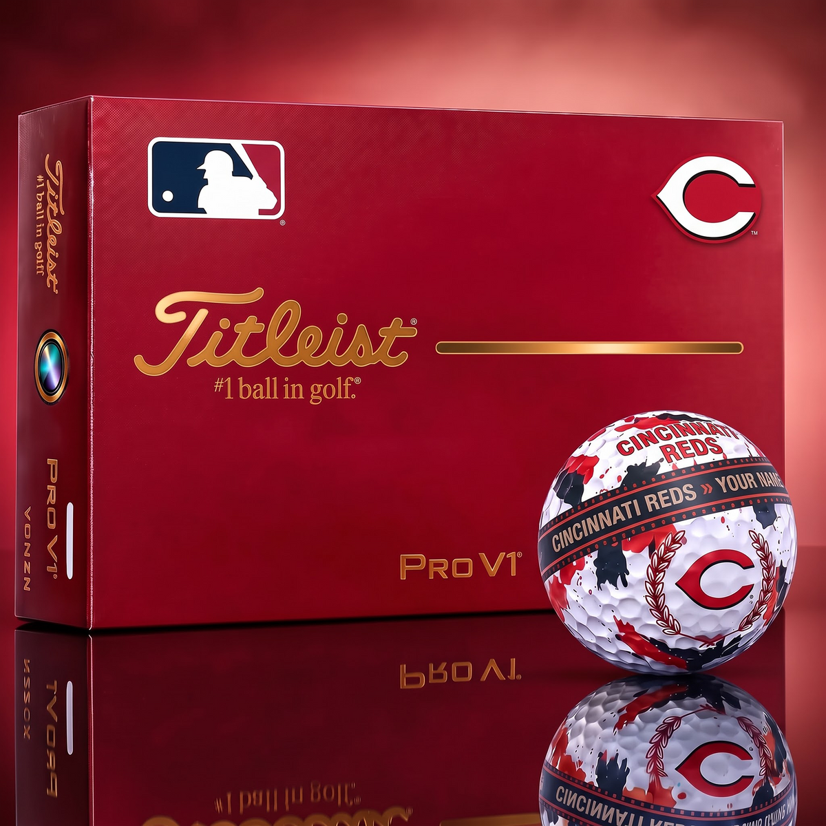 CIN X Premium MLB Titleist Pro V1 Golf Ball Set 1809