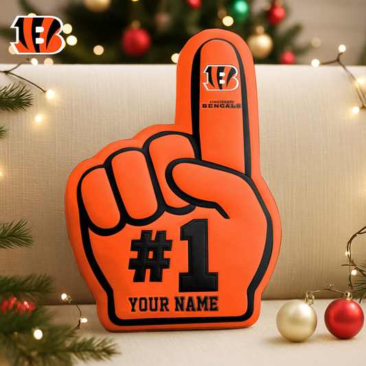CIN x NFL Customized Shaped Pillow Christmas DATND TANTD