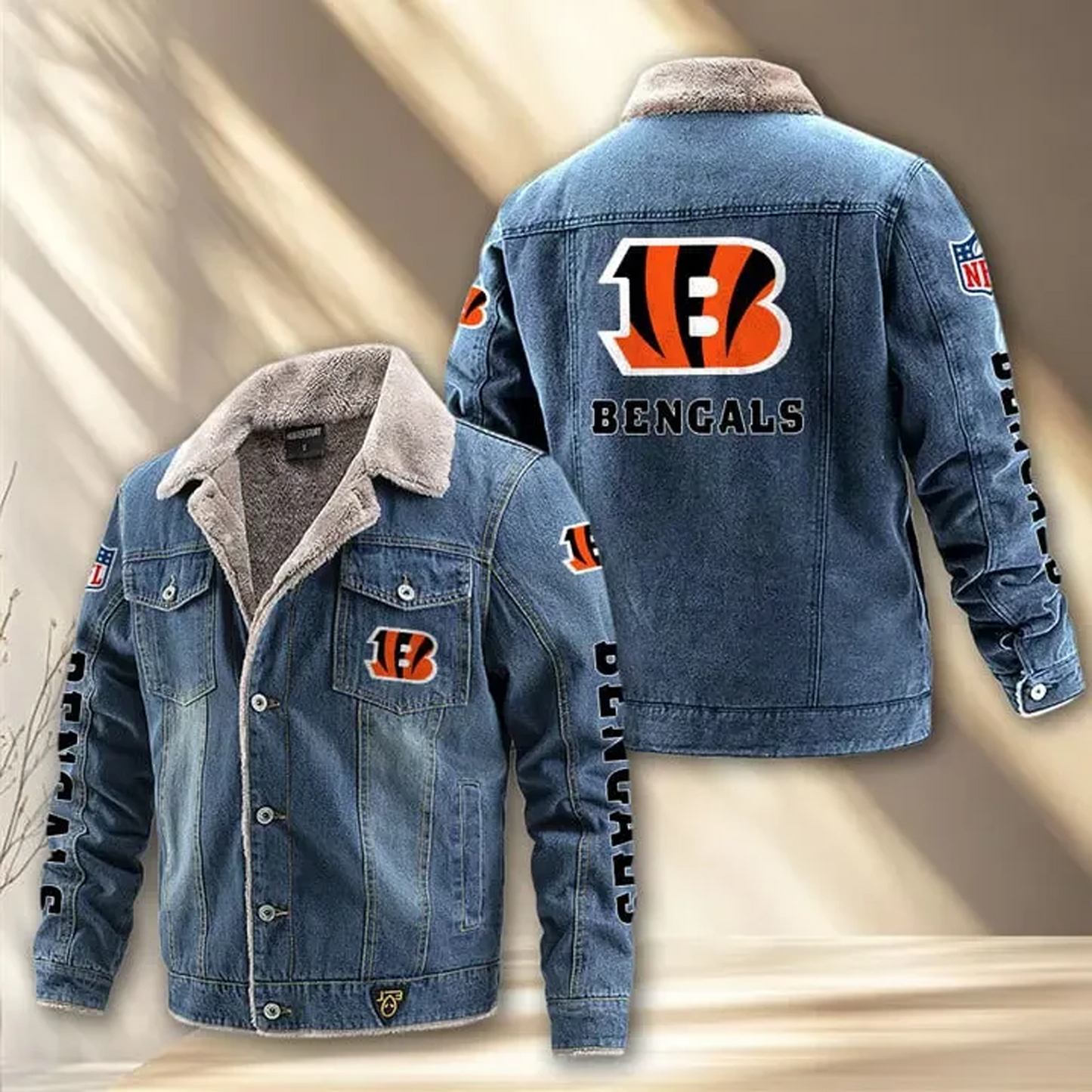 CIN x NFL Fleece Lined Denim Jacket DatND DVT