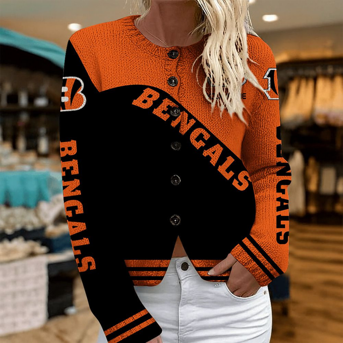 CIN x NFL Knitted Cardigan DATND TANTD