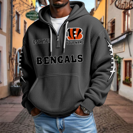 CIN x NFL Waffle Hoodie DatND DVT