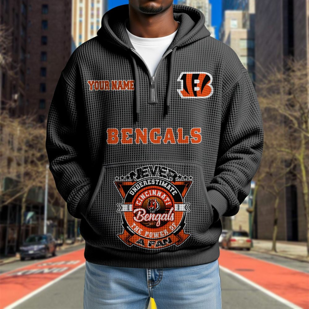 CIN x NFL Waffle Hoodie DATND TANTD