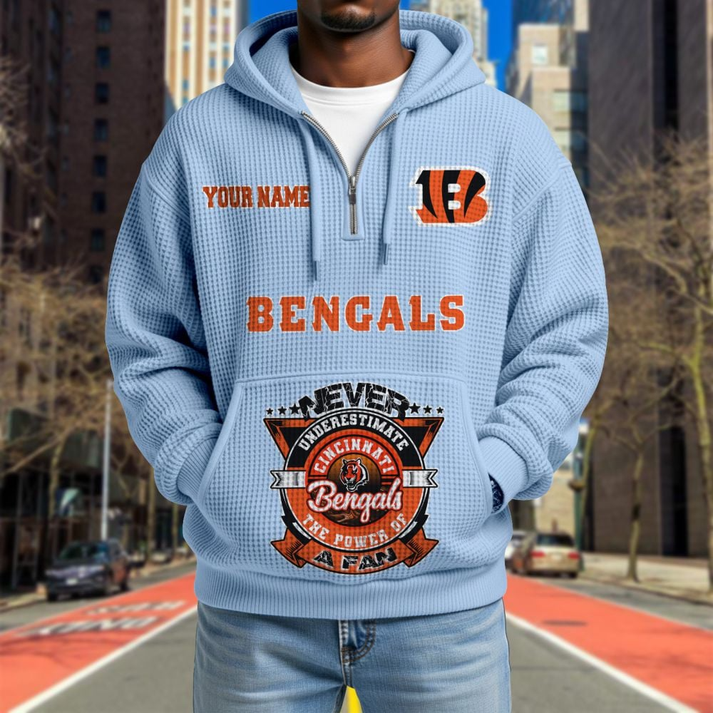 CIN x NFL Waffle Hoodie DATND TANTD