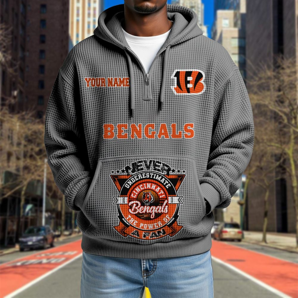 CIN x NFL Waffle Hoodie DATND TANTD