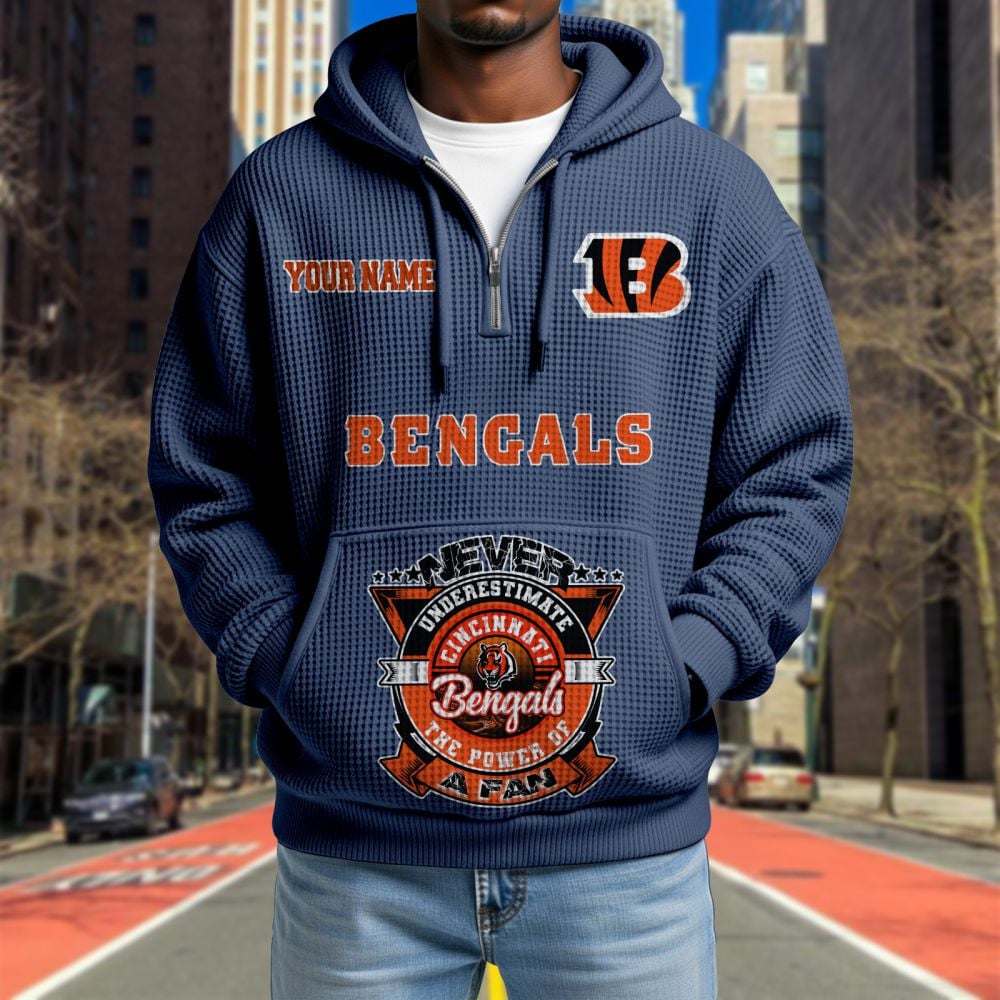 CIN x NFL Waffle Hoodie DATND TANTD