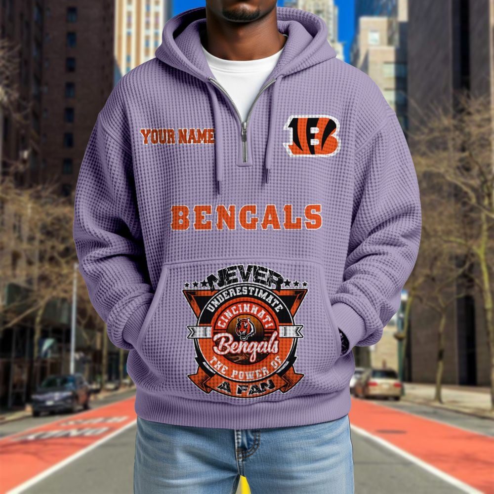CIN x NFL Waffle Hoodie DATND TANTD