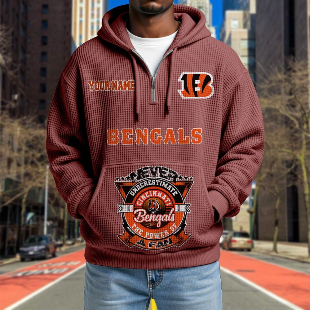 CIN x NFL Waffle Hoodie DATND TANTD