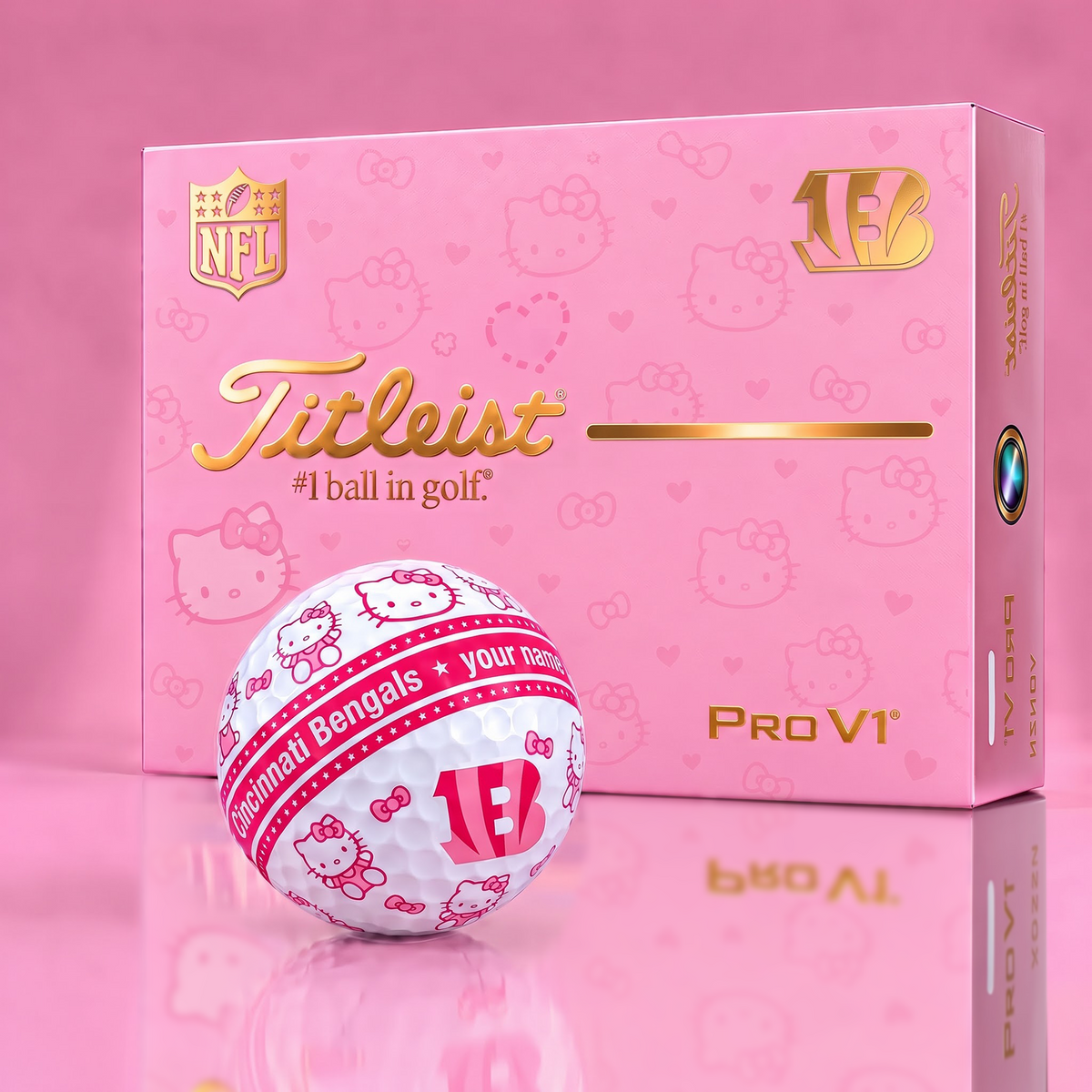 CIN x Personalized NFL Hello Kitty Women’s Golf Gift Set
