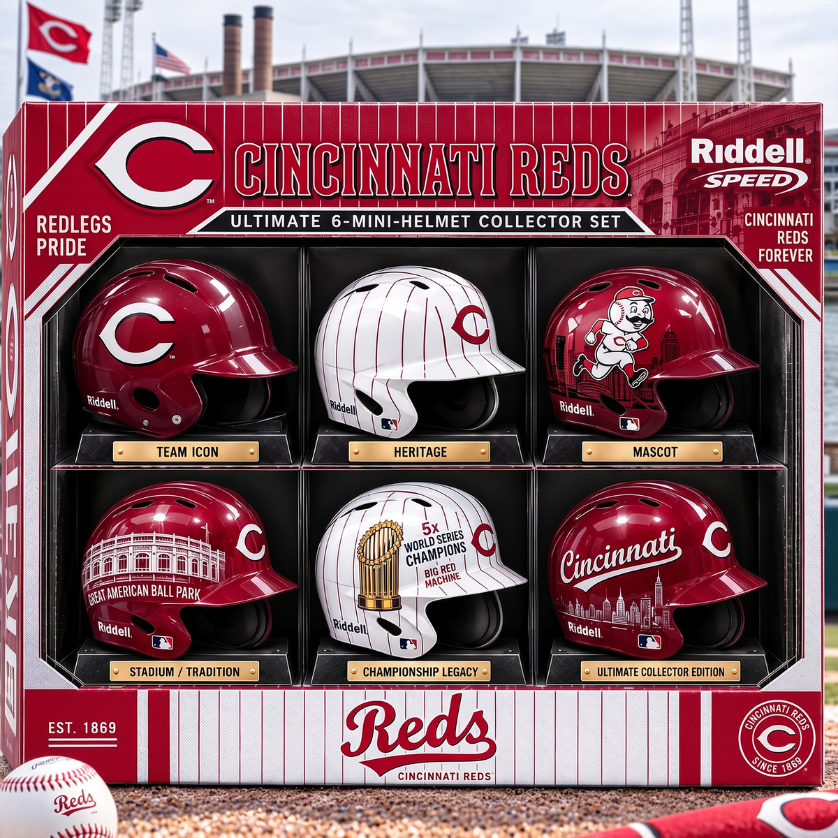 CIN x Premium MLB Mini Helmet Collection