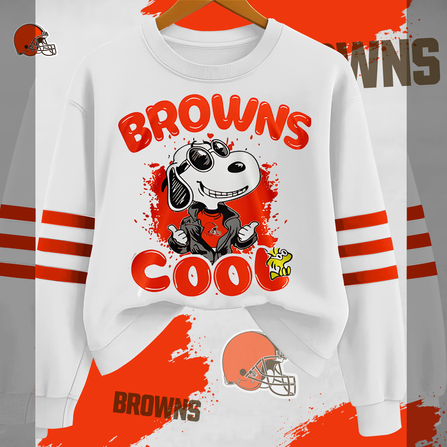 CLE Premium NFL Snoopy Cool Sweatshirt DDT  HLPHUONG