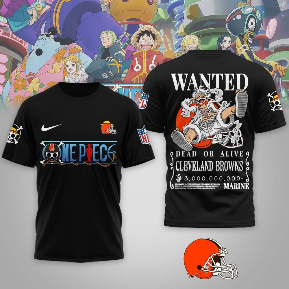 CLE Premium NFL Wanted Monkey D Luffy 3D Shirt DDT NTL