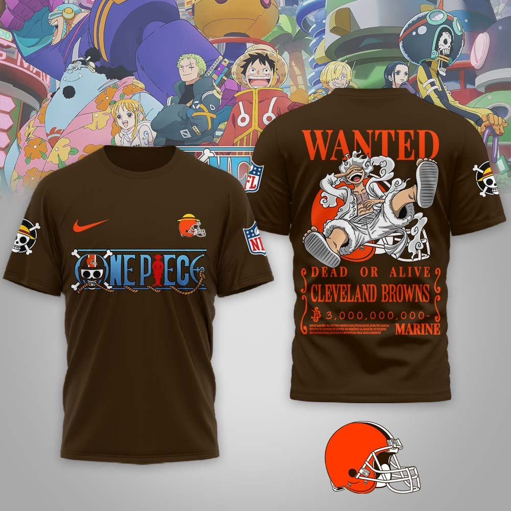 CLE Premium NFL Wanted Monkey D Luffy 3D Shirt DDT NTL