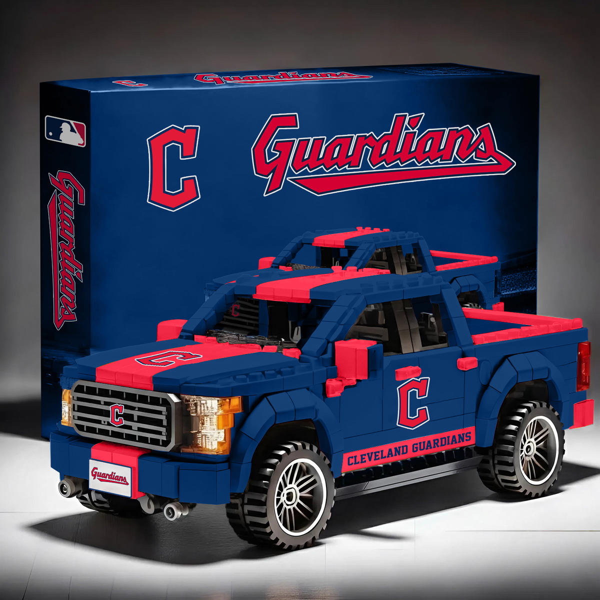 CLE X MLB Pickup Truck Building Block Set