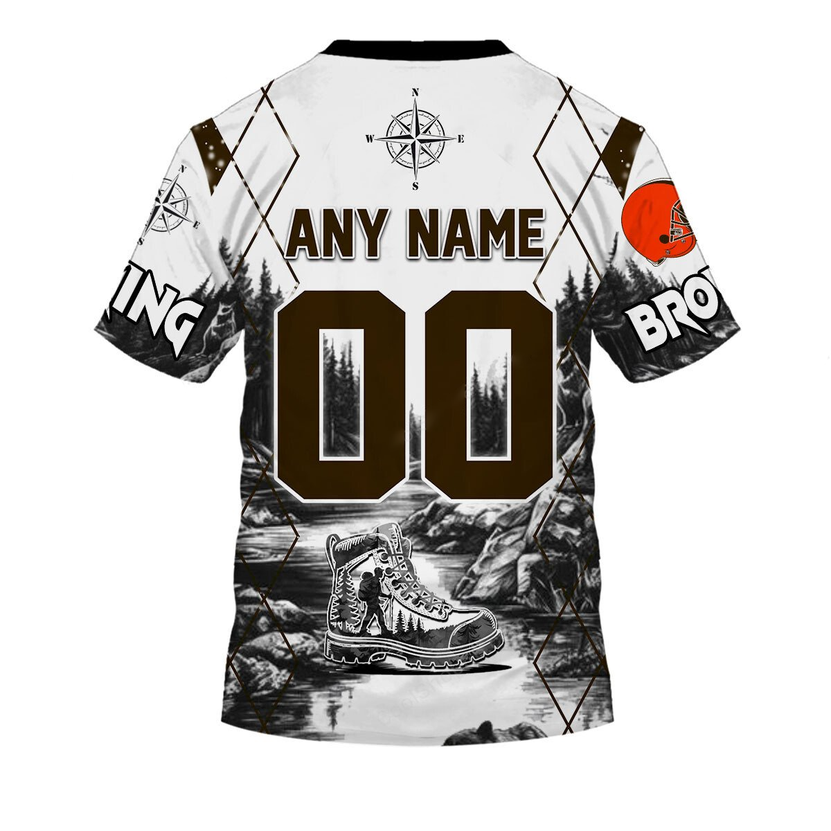 CLE x NFL Hiking 3D Hoodie DDT CTND
