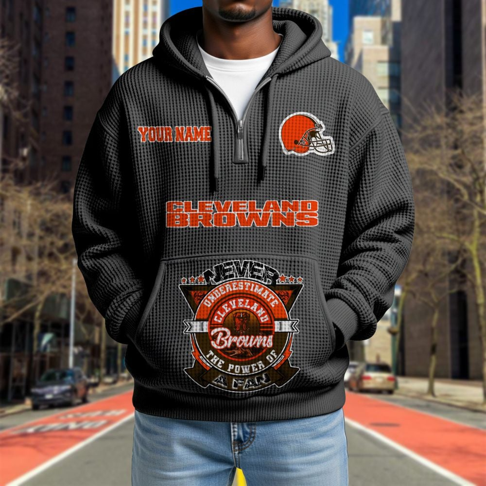 CLE x NFL Waffle Hoodie DATND TANTD