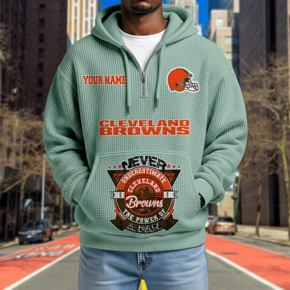 CLE x NFL Waffle Hoodie DATND TANTD
