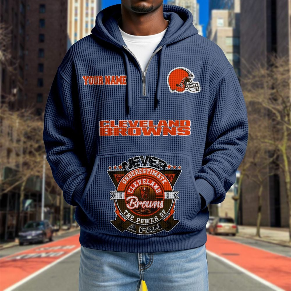 CLE x NFL Waffle Hoodie DATND TANTD