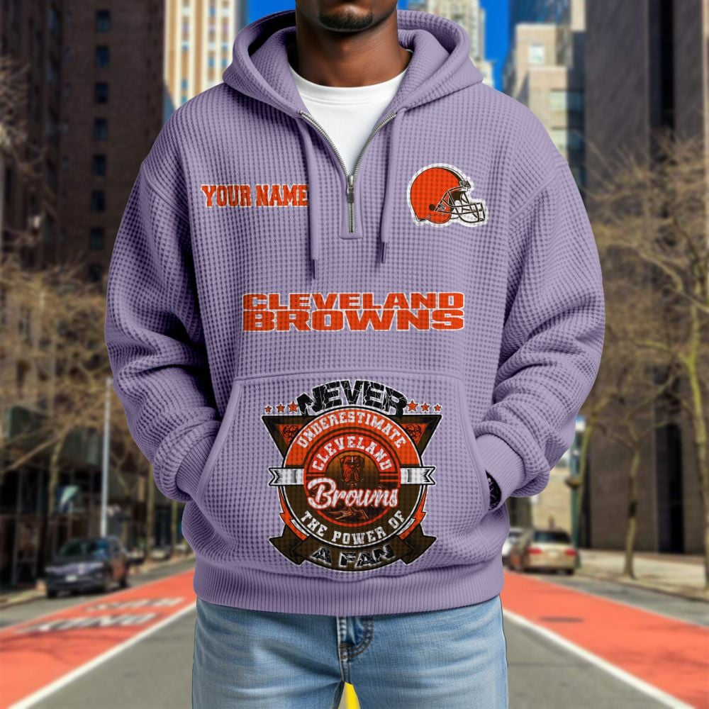CLE x NFL Waffle Hoodie DATND TANTD