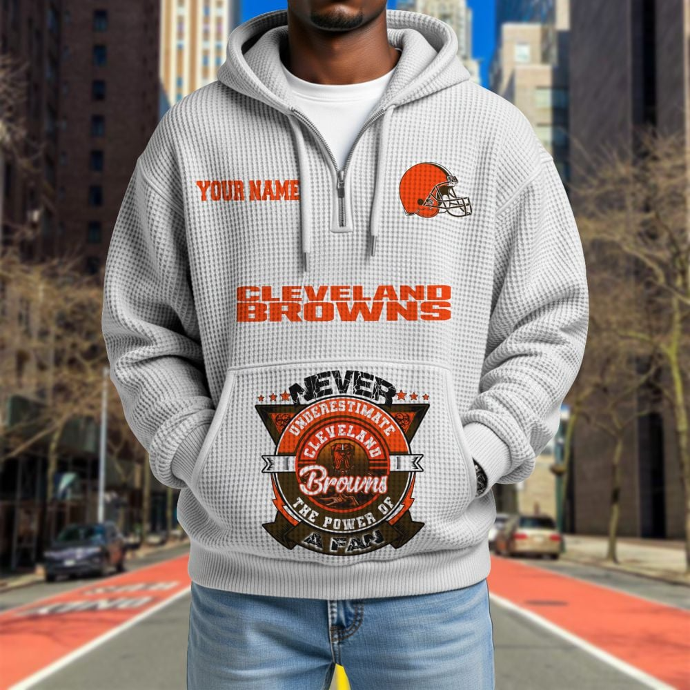 CLE x NFL Waffle Hoodie DATND TANTD