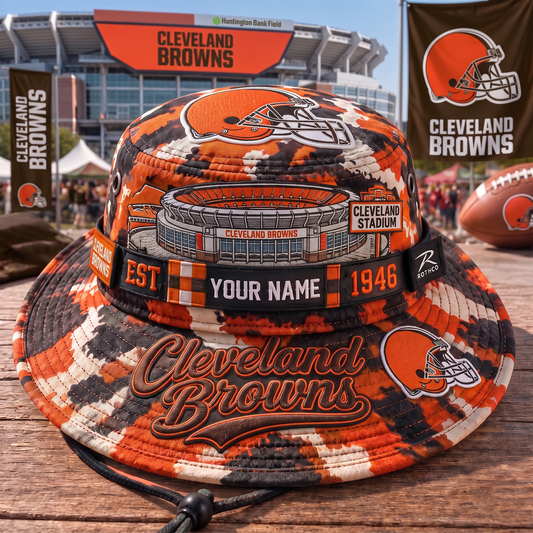CLE x PREMIUM NFL CAMO BOONIE HAT