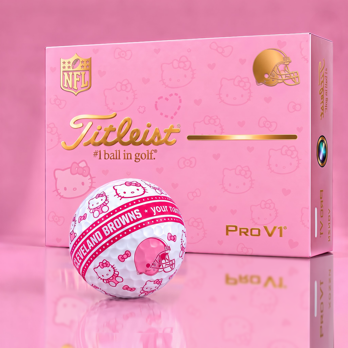 CLE x Personalized NFL Hello Kitty Women’s Golf Gift Set