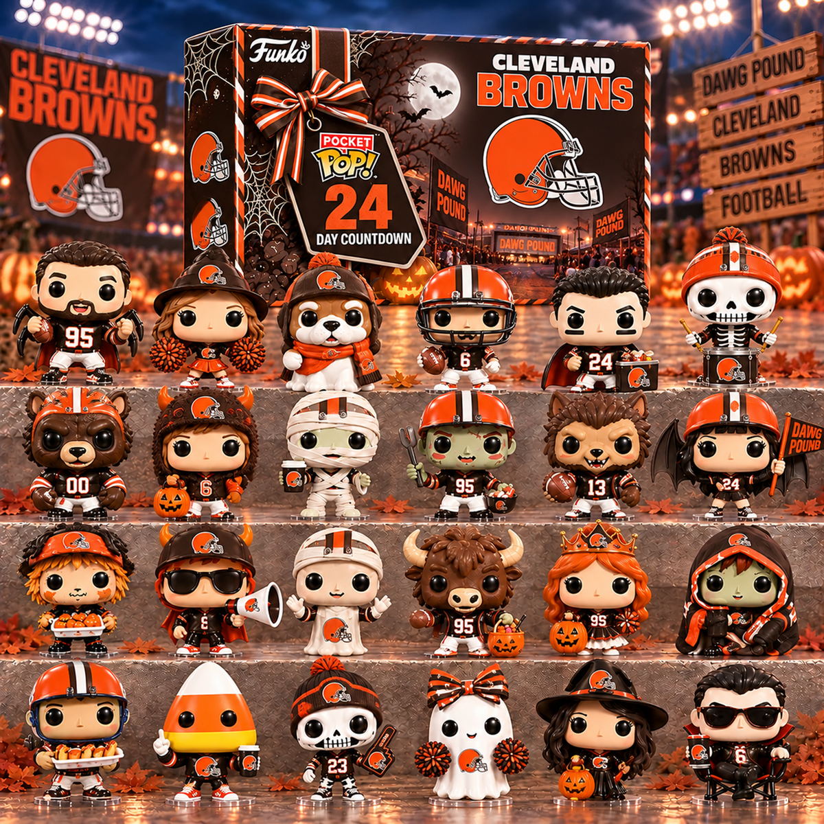 CLE x Premium NFL Halloween Advent Calendar