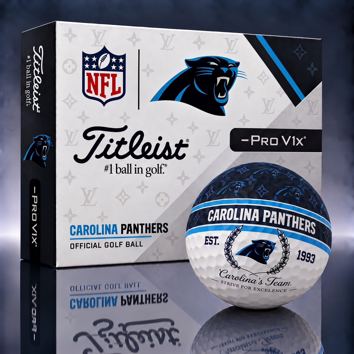 CP x NFL Custom LV x Titleist Pro V1 Golf Balls Set