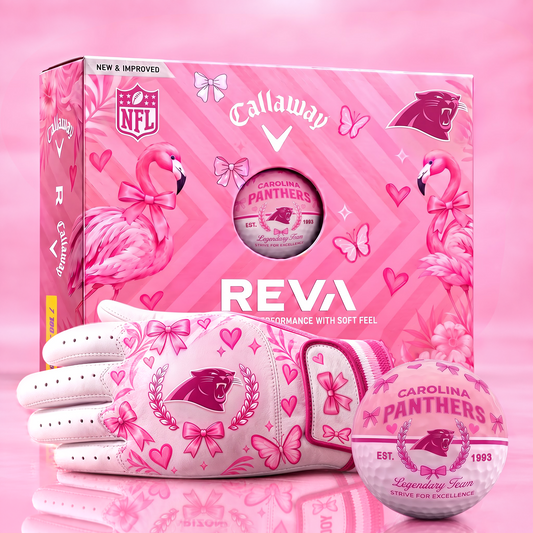 CP x NFL Pink Coquette Ladies Golf Balls & Glove Gift Box Set – Callaway REVA Edition